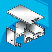 Угол CDSD 90 вертикальный внеш. переходник прав. осн. 200 Угол CDSD 90 вертикальный внеш. переходник прав. осн. 200